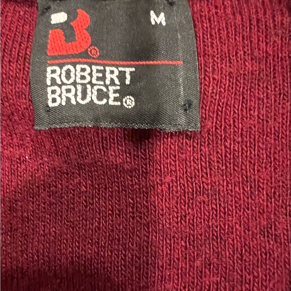 Robert Bruce Sweater Vest Mens Medium Red Pullover Union Made Vintage Orlon - Picture 3 of 6